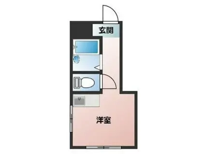 サニーヒル(ワンルーム/1階)の間取り写真