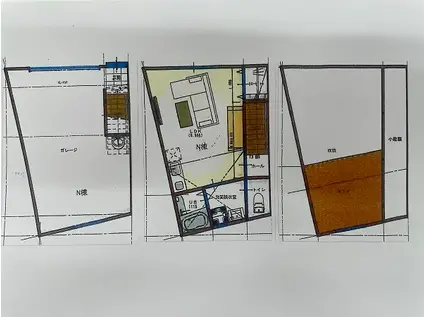 六輪館C (ワンルーム/1階)の間取り写真