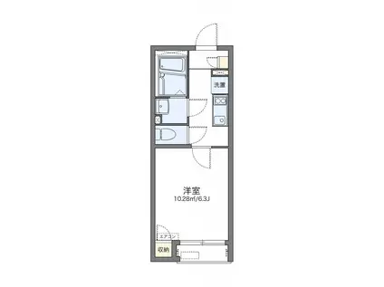 レオネクスト石神井台(1K/2階)の間取り写真