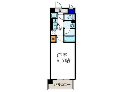 エトアル・K(1K/3階)の間取り写真