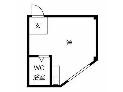 プレアール恩智II (ワンルーム/2階)の間取り写真