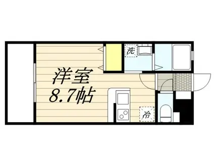 セレッソ十間坂(ワンルーム/3階)の間取り写真