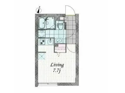 BRANCHE大崎(ワンルーム/2階)の間取り写真