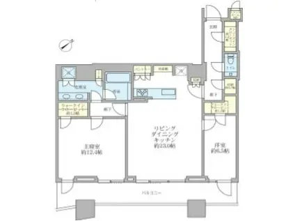 三田ガーデンヒルズ ウエストヒル(2LDK/7階)の間取り写真