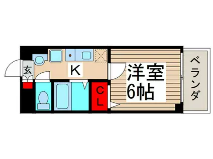 エクステージ(1K/1階)の間取り写真