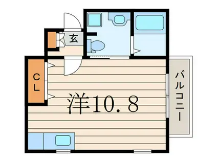 スターヴァレイE-SIDE(ワンルーム/2階)の間取り写真