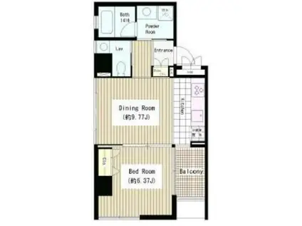 ヒルクレスト御茶ノ水(1LDK/3階)の間取り写真