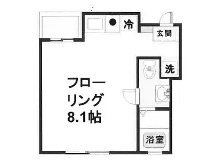 コン・エスプレッシオーネ(ワンルーム/4階)の間取り写真