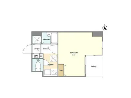 ガーラプレイス錦糸町(1K/7階)の間取り写真