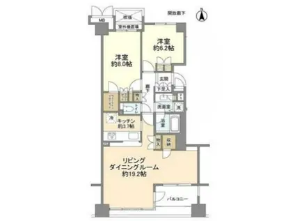 IT`S東京フォーサイトスクエア(3LDK/11階)の間取り写真