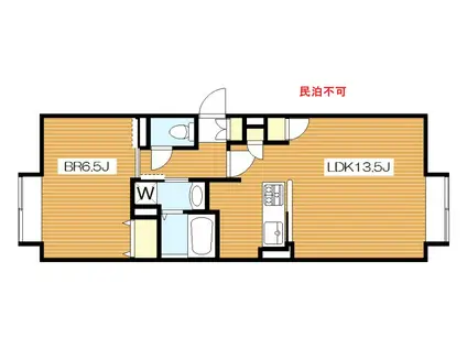 LEGALAND初台 A(1LDK/4階)の間取り写真