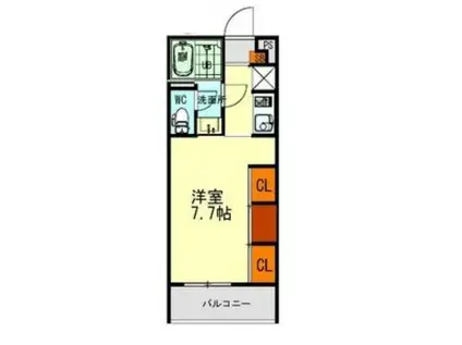 DOUBLETREE御器所(1K/3階)の間取り写真