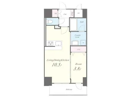 メゾンレクト(1LDK/10階)の間取り写真