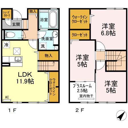 ルチアルチオ ルチオ(3LDK/1階)の間取り写真