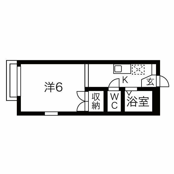アネックス タナカ(1K/1階)の間取り写真