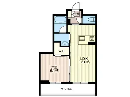 アルテージ錦(1LDK/3階)の間取り写真
