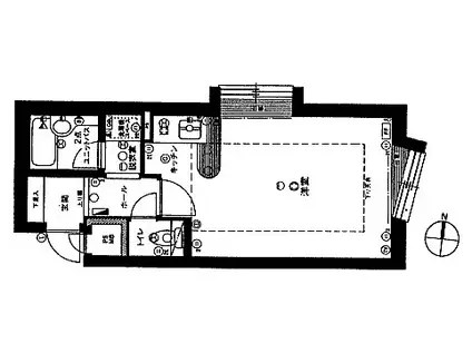 クリオ山鼻南壱番館(ワンルーム/2階)の間取り写真