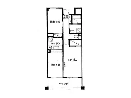 グランルーチェ(2LDK/2階)の間取り写真
