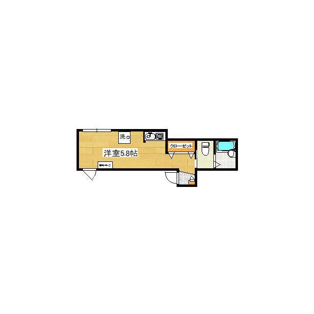 AVENIR町屋(ワンルーム/3階)の間取り写真