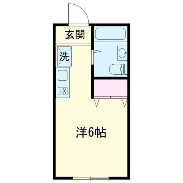 金子ビル(ワンルーム/4階)の間取り写真