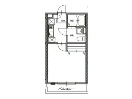 サクラヒルズ(1K/2階)の間取り写真