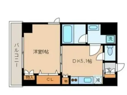 スタイル東上野(1DK/5階)の間取り写真