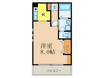 サン・グレート・ESAKA(1K/6階)の間取り写真