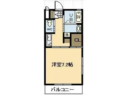 プリモサージュ神宮東(1K/1階)の間取り写真