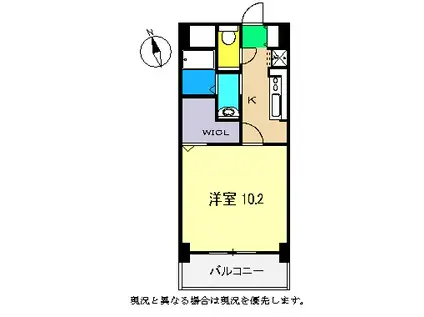 CALDO NANGOKU(1K/2階)の間取り写真