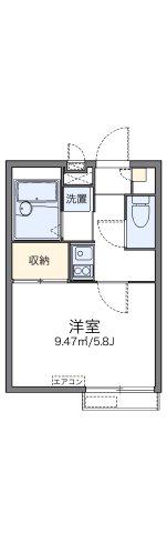 レオパレスルミエール馬場(1K/2階)の間取り写真