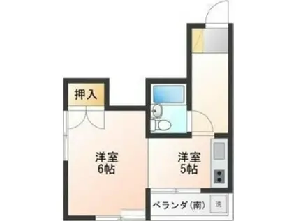 NYビル(1K/3階)の間取り写真