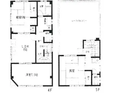 ルート台東(4LDK/4階)の間取り写真
