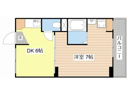 ヴィラナリー石山寺II(1DK/3階)の間取り写真