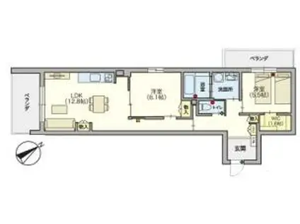 ヘーベルヴィレッジひばりが丘(2LDK/2階)の間取り写真