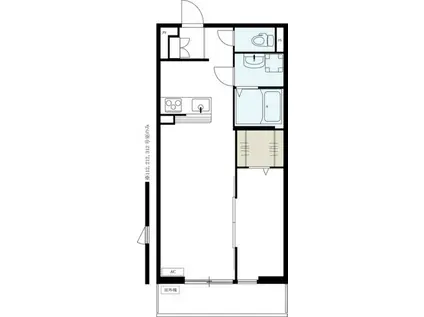 リブリ・グランツ武蔵中原(1LDK/2階)の間取り写真