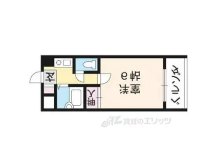 メゾン・ド・ロワール(1K/2階)の間取り写真