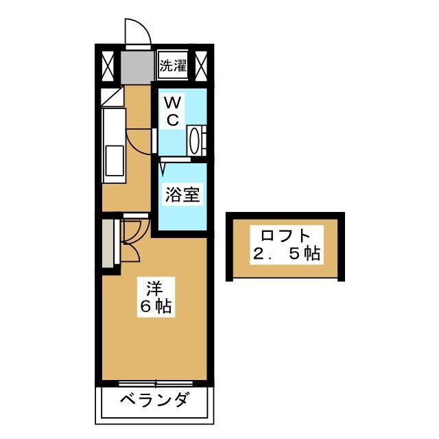パークキューブ武蔵小杉(1K/3階)の間取り写真