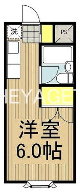 ハイツライラック(ワンルーム/3階)の間取り写真