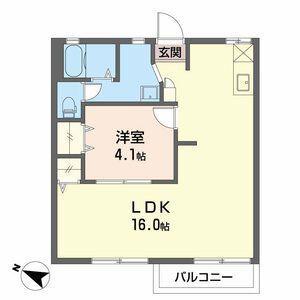 タウニーラポール(1LDK/1階)の間取り写真