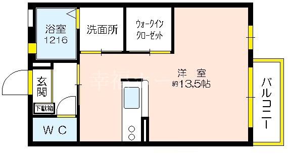 ラフィーネ関目(ワンルーム/1階)の間取り写真
