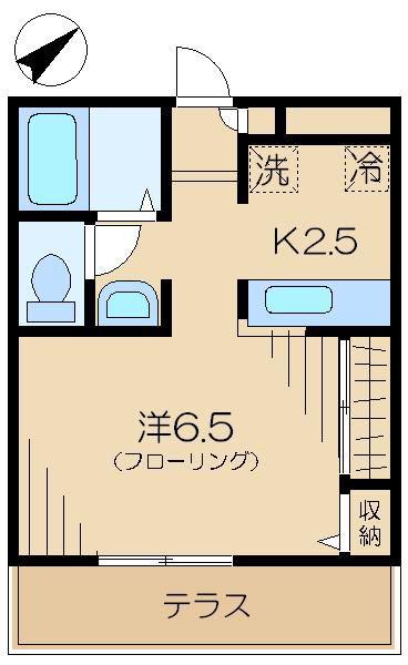 吉祥寺メゾン(1K/1階)の間取り写真