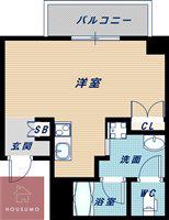 サンロワール江坂リュッセ(1K/5階)の間取り写真