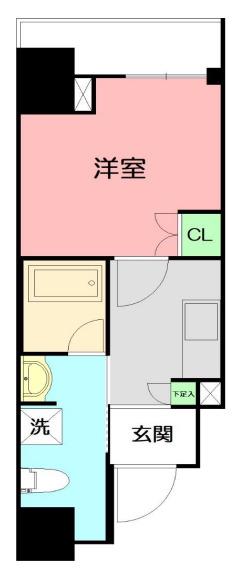 GRANDREVE横濱 I(1K/10階)の間取り写真