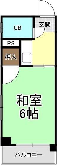 NK国府宮(1K/3階)の間取り写真