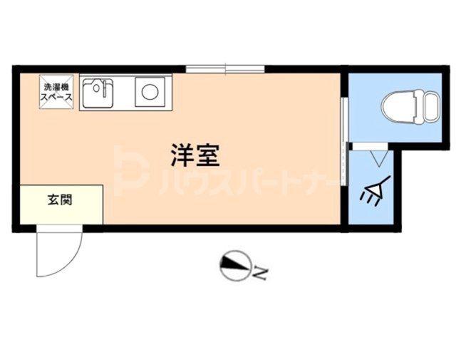 TOKYOβ竹ノ塚10(ワンルーム/1階)の間取り写真