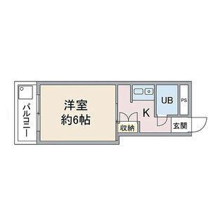 コーポ長谷川(1K/3階)の間取り写真