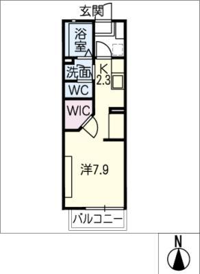 コンフォートハウス中央(ワンルーム/2階)の間取り写真