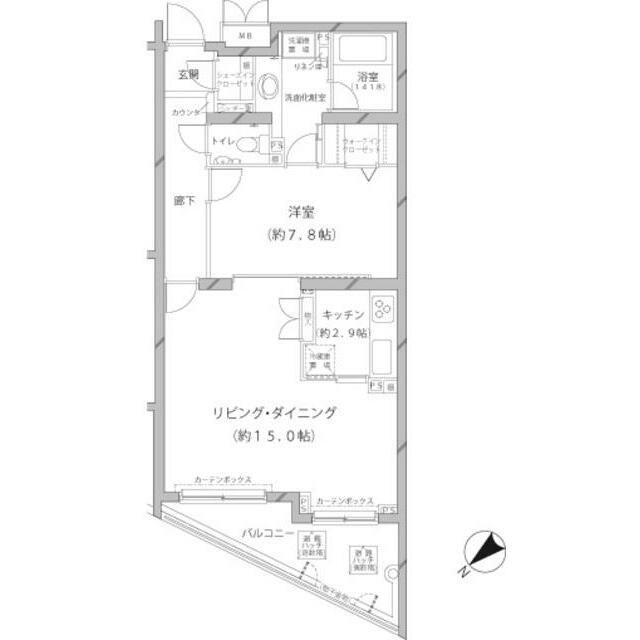 MFPRコート代官山(1LDK/2階)の間取り写真