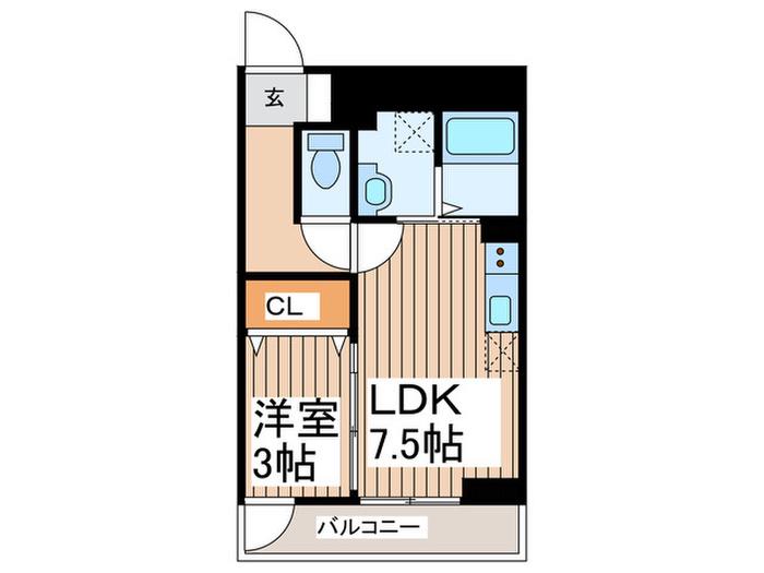 グラン・メゾン武蔵浦和(1LDK/3階)の間取り写真