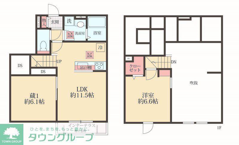 BELLE LEAD ROYALE(1LDK/1階)の間取り写真